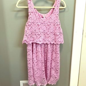 Violet Colored Lace Dress